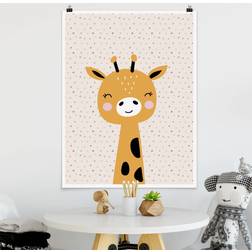 Kinderzimmer Hochformat Baby Giraffe