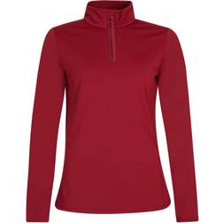 Protest Fabriz 1/4 Zip Top - Red/Wine Bordeaux