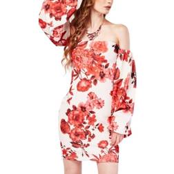 Off Shoulder Floral Dress