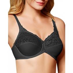 Bali Lilyette Tailored Minimizer Lace Trim Bra