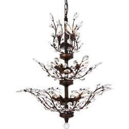 Elegant Lighting V2011D27DB/RC Orchid 13 Pendant Lamp