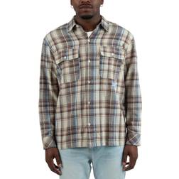 HUF Uomo Banks Flannel Shirt Cream