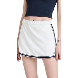 Tory Burch Tory Burch Tech Piqué Side-Slit Tennis Skirt Snow White