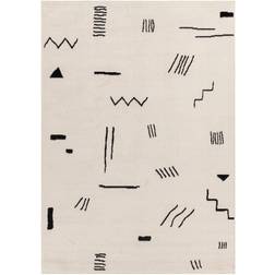 Artistic Weavers Surya Empoli Abstrakt Matta 150 x 213 cm Benvit Svart, Vit, Natur, Grå, Beige