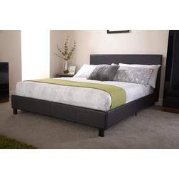 GFW Bed Frame With Padded Headboard Small Double