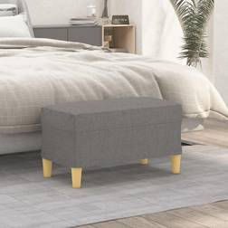 vidaXL Banc Gris Foncé 70x35x41 cm Dark Grey Banquette