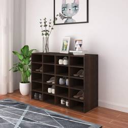 vidaXL Kenkäteline Tekninen Puu 92 x 30 x 67.5 cm