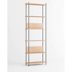 Moebe S.255.1.A Oak-Black Shelving System