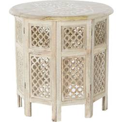 Dkd Home Decor Floral Brown Coffee Table 54x62.5cm
