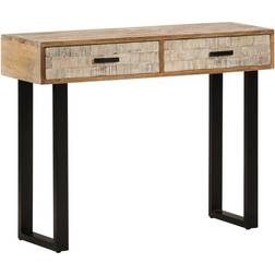 vidaXL 39.4x11.8x29.5 Solid Mango Wood Table Console