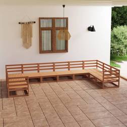 vidaXL Jardin 10 pcs Meubles Mobilier de Patio Ensemble de Salon d'Extérieur