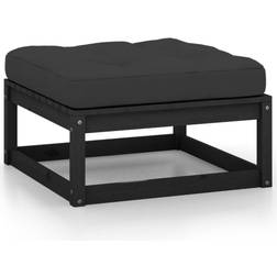 vidaXL Repose-pied de Jardin Avec Coussin Tabouret de Patio