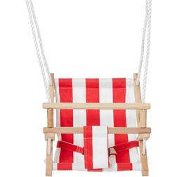 Happy People Rood met witte baby/dreumes/peuter schommel