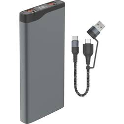 4smarts Volthub Pro Select Edition Powerbank 10000 Mah 37 Wh 22,5 Watt 5 A Huawei Fast Charge, Pd 2,0, Pd 3,0, Qc 2,0, Qc 3,0, Afc, Scp 3 Ausgabeanschlussstellen (2 X Usb, Usb-c) Gun Metal (468777)