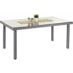 MCW Poly-Rattan Gartentisch Chieti, Esstisch Tisch