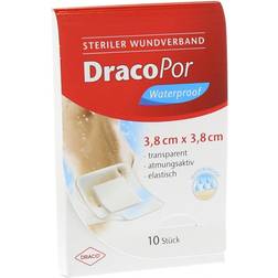 Draco Pflaster, waterproof Wundverband steril 3,8x3,8cm, 10 St