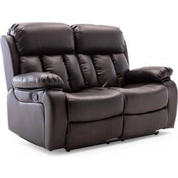 Ebern Designs Deneka Manual Brown Sofa 157cm 2 Seater