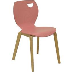 P&C Buendia Pack 2 Chaises Rose/Hêtre Fauteuil