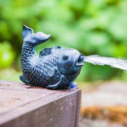 HEISSNER Fish Water Spitter Black 18 x 16 x 13 cm