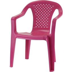 ProGarden Chaise De Jardin Enfant Rose Fuchsia Empilable