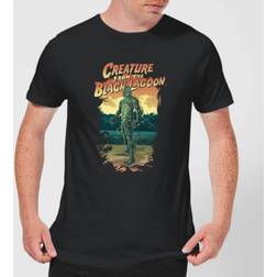 Universal Monsters Creature From The Black Lagoon Illustrated Men's T-Shirt Black