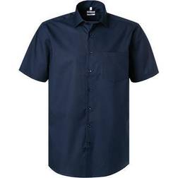 Seidensticker Business Shirt Regular fit Short Sleeve Kentcollar Uni Mand Kortærmede Skjorter hos Magasin Blue