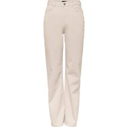 Pieces Pcholly Jeans - White