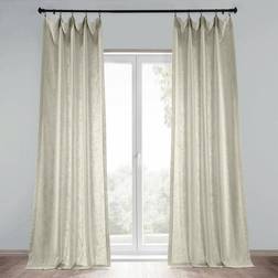Exclusive Fabrics & Furnishings Half Price Drapes Premium Heavy Faux Linen Curtains 50W x 108L