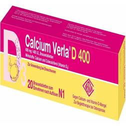 CALCIUM VERLA D 400 Brausetabletten 20 St.