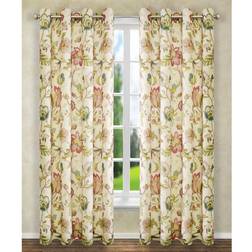 Ellis Curtain Brissac Grommet Panel 50 x 63 Red 127x160.02cm