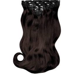 Lullabellz Super Thick Blow Dry Wavy Clip 22 inch Dark Brown