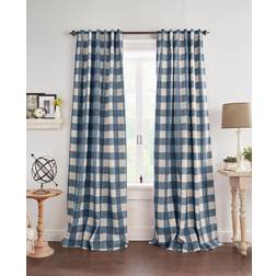 Elrene Home Fashions buffalo rutigt mörkläggningsfönster gardin 132.08x241.3cm