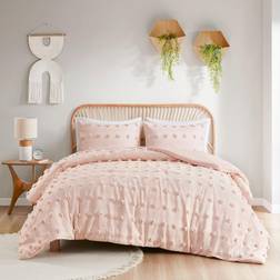 Intelligent Design Lucy Clip Jacquard Bedspread Pink (228.6x)