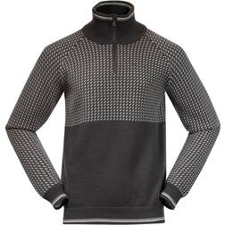 Bergans Uomo Pullover con Mezza Zip - Grigio