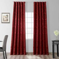 Exclusive Fabrics & Furnishings Astoria Red/Bronze Jacquard50x84"