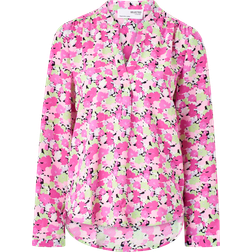 Selected Slfmivi Ls Aop Top - Gemengde Kleuren/Pink