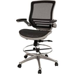 Flash Furniture Mid-Back Transparent Office Chair 37.5"