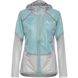 Odlo Women's Dual Dry Waterproof Jacket - Grey/Green