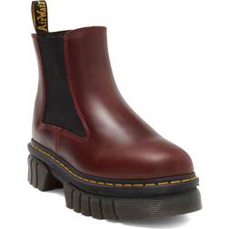 Dr. Martens Audrick Leather Platform Chelsea Boots - Burgundy
