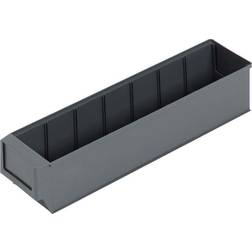 Alutec 66029 Storage bin (L x W x H) 400 x 91 x 81 mm Dark grey 1 pc(s)