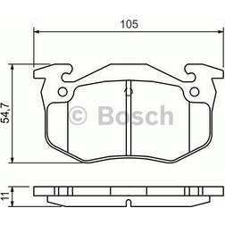 Bosch Bremsbelagsatz RENAULT,PEUGEOT,CITROËN 986 460