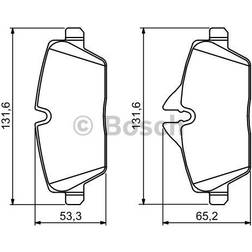 Bosch Bremsbelagsatz BMW,MINI 0 986