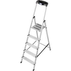 Krause Step ladder, with safety platform and non-slip strips, 5 steps