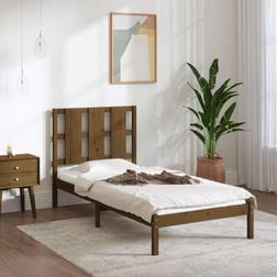 vidaXL Bed Frame without Mattress 100x200 cm Honey Brown
