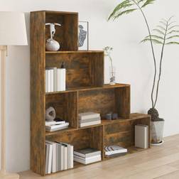 vidaXL Libreria Rovere Fumo 155x24x160 cm - Marrone Scaffale per libri