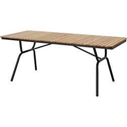 Cinas Tisch Parc 197.5 x 88 cm Aluminium Anthrazit Teak