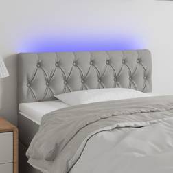 vidaXL LED-lys stof Sengegavl