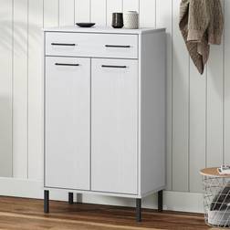 vidaXL Cabinet 4-Tier Hidden Shoe Organizer with Drawer Shoe Rack