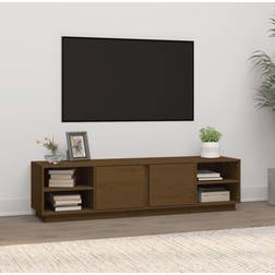 vidaXL Massivt Fyrretræ 156 x 40 x 40 cm TV-bord