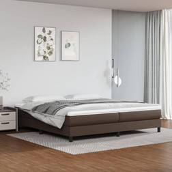 vidaXL Rembourré Lit Double Lit Adulte de Chambre À Coucher Moderne Marron 200x200 cm Lit avec Cadre